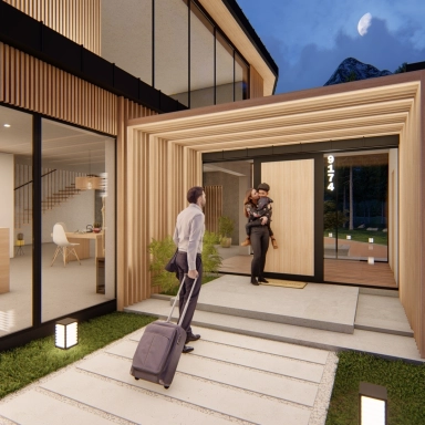 Fából készült homlokzatok