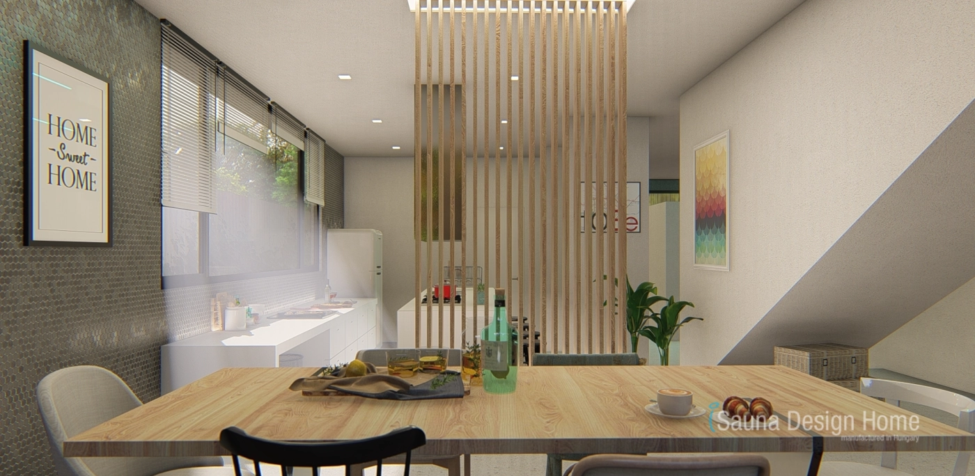 Egyedi fa térelválasztó