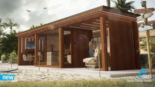 Oasis - 4 évszakos modulárisan építhető szaunaház - 2023