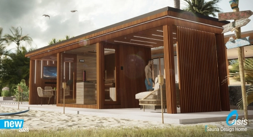 Oasis - 4 évszakos modulárisan építhető szaunaház - 2023