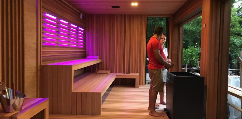Szaunaház, mint exkluzív hot jóga helyszín