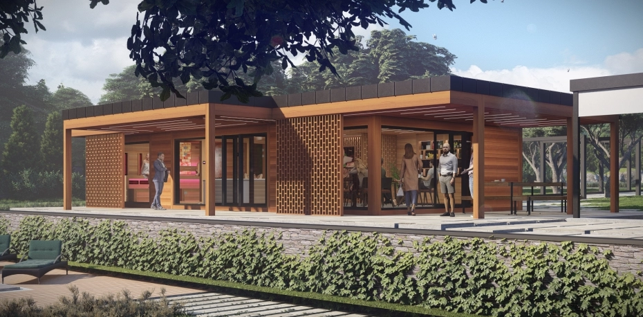 Komfort, privát wellness-szaunaház