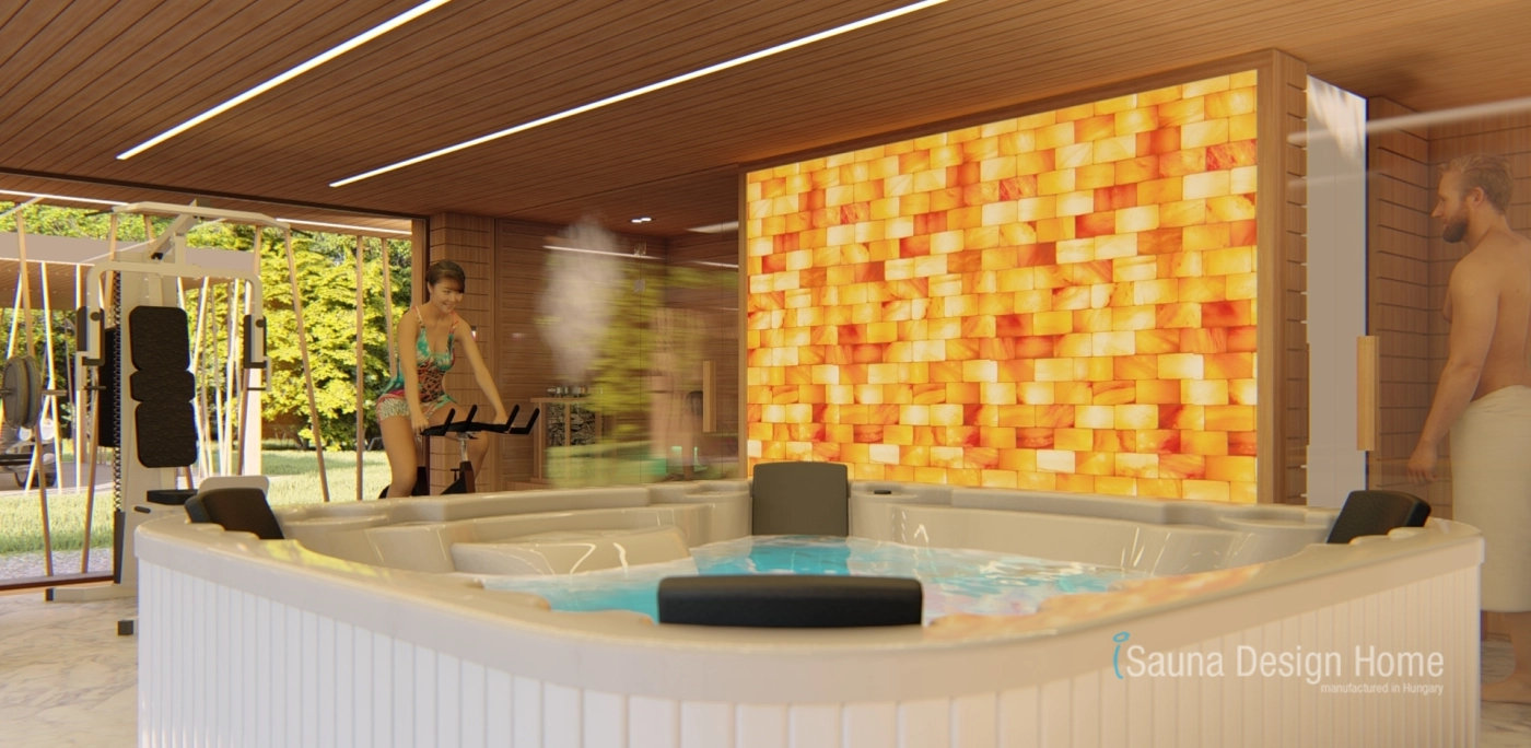 Jakuzzi és szauna