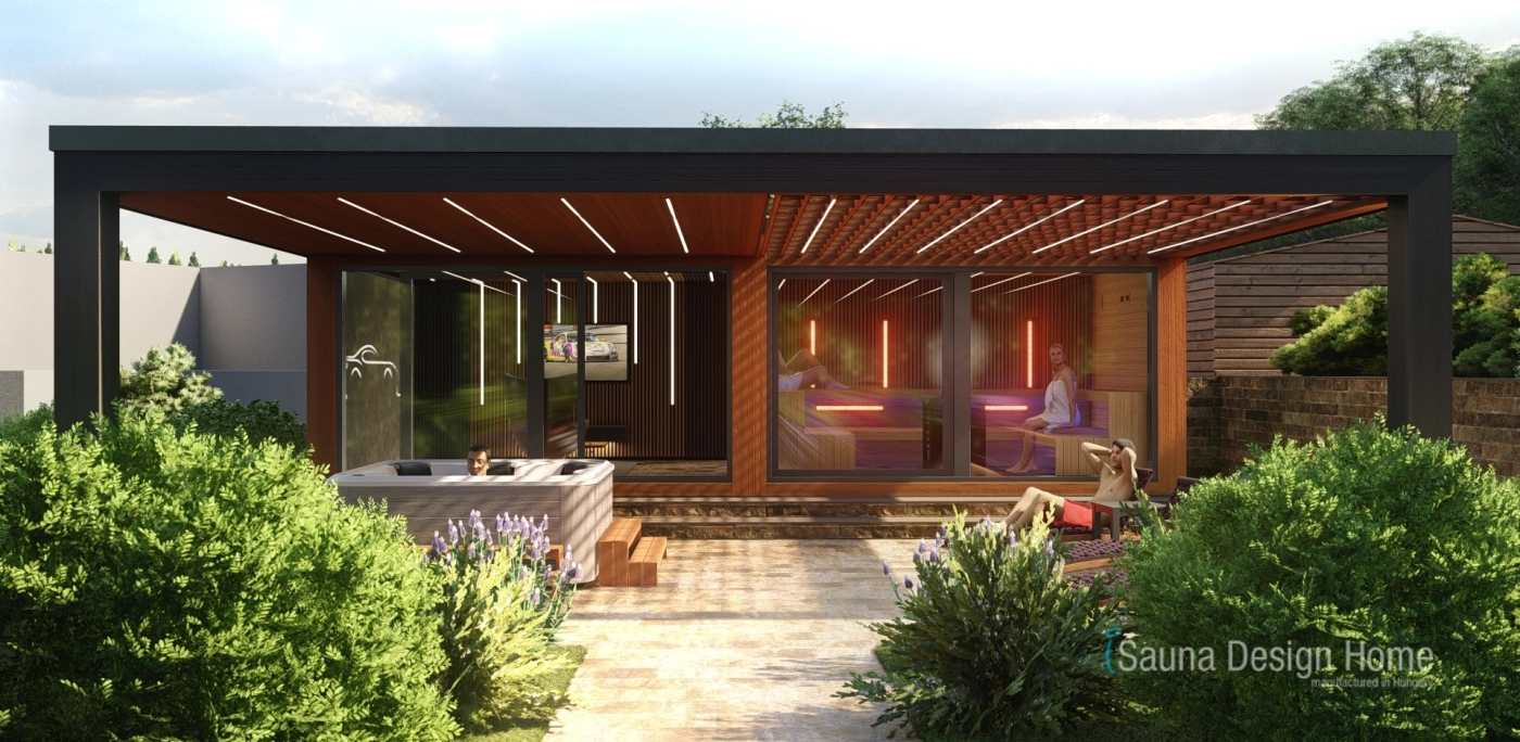 Kültéri szaunaház építése